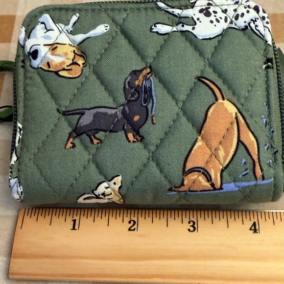 Vera Bradley Small Zip-Around Wallet Dog Park Pattern - Picture 4 of 5